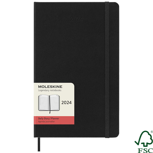Moleskine hard cover 12 month L daily planner