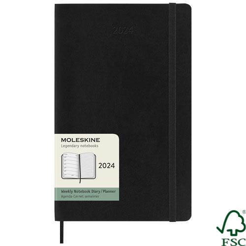 Moleskine soft cover 12 month weekly XL planner